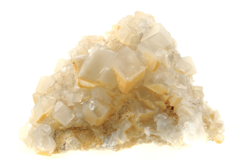 white calcite mineral