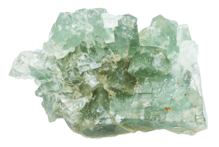 raw green fluorite