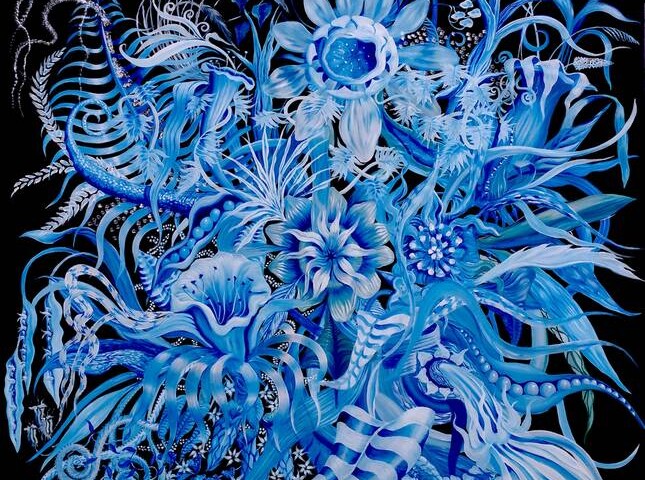 Jane Evershed, Blue Flowers