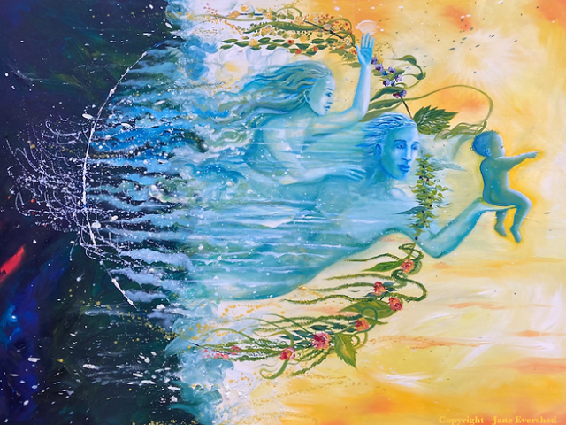 Jane Evershed, Aquarius Pouring Humanity Into the Golden Age
