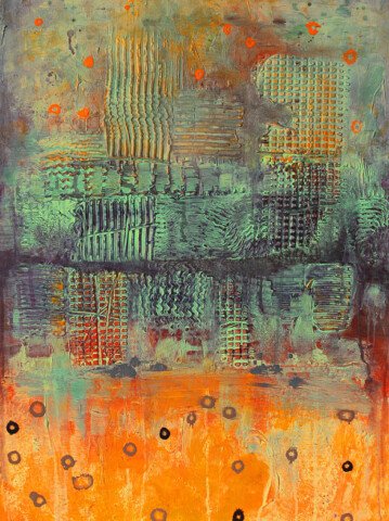 Lolita Bronzini, Orange Abstract